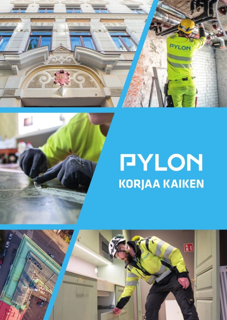 Pylonin esitteen kansi